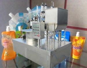 Manual Nozzle Bag Feeding Paste Filling Capping Machine